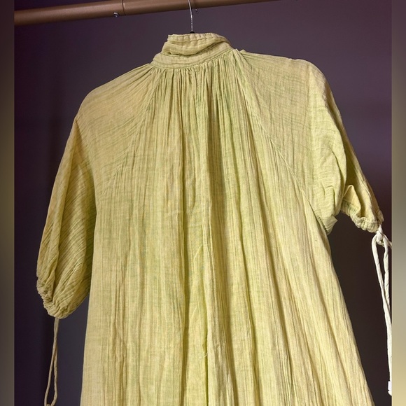 Free People Maya Midi Shirt Dress Faded Green Size XS - Picture 9 of 10